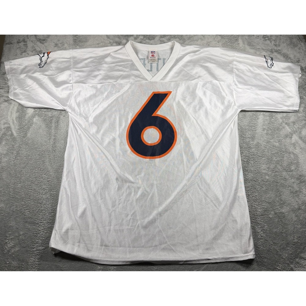 Jay Cutler Denver Broncos Jersey Mens XL White Navy Orange #6 NFL Players